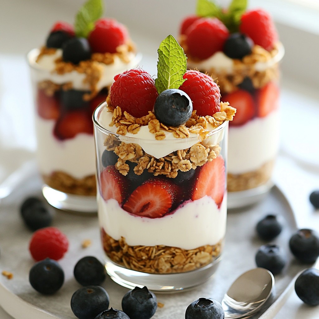 Triple Berry Yogurt Parfaits Delightful and Easy Treat