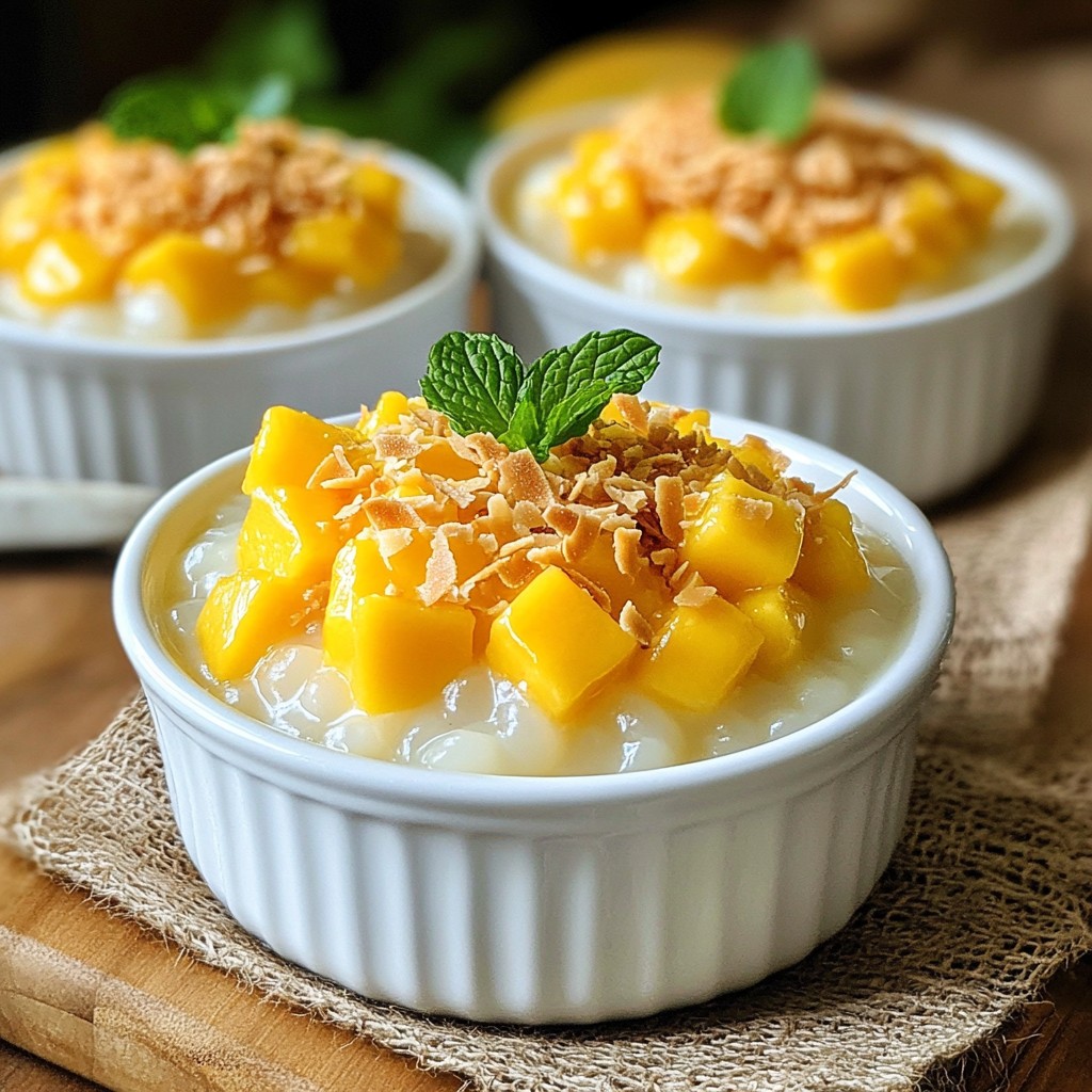 Mango Coconut Tapioca Pudding Simple and Creamy Treat