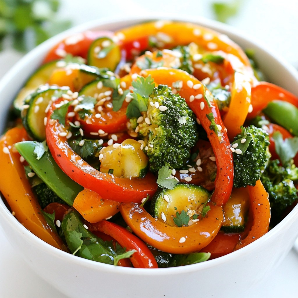 Honey Garlic Veggie Stir Fry Flavorful and Easy Meal