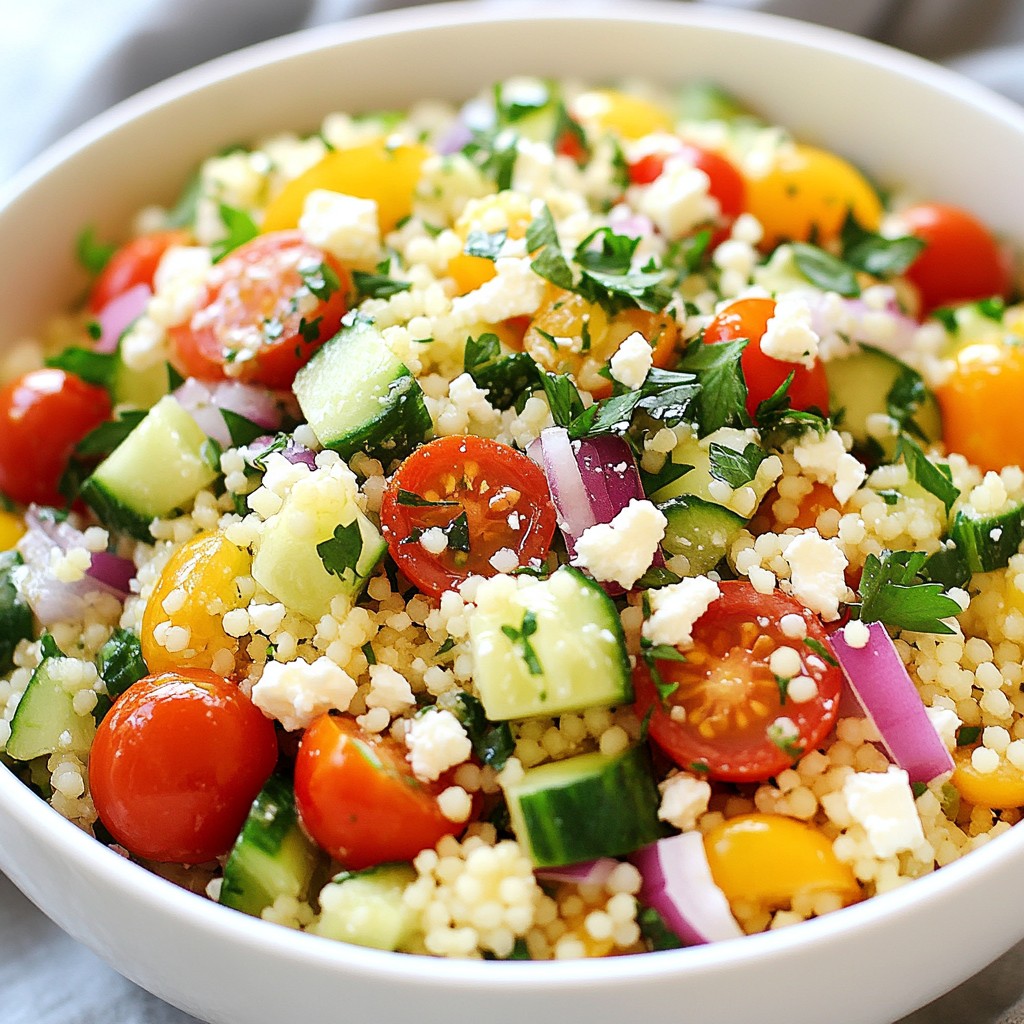 Lemon Herb Couscous Salad Fresh and Flavorful Dish