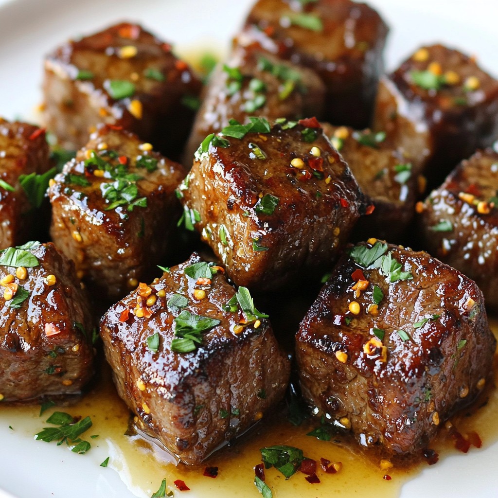 Honey Garlic Butter Steak Bites Savory and Simple Delight