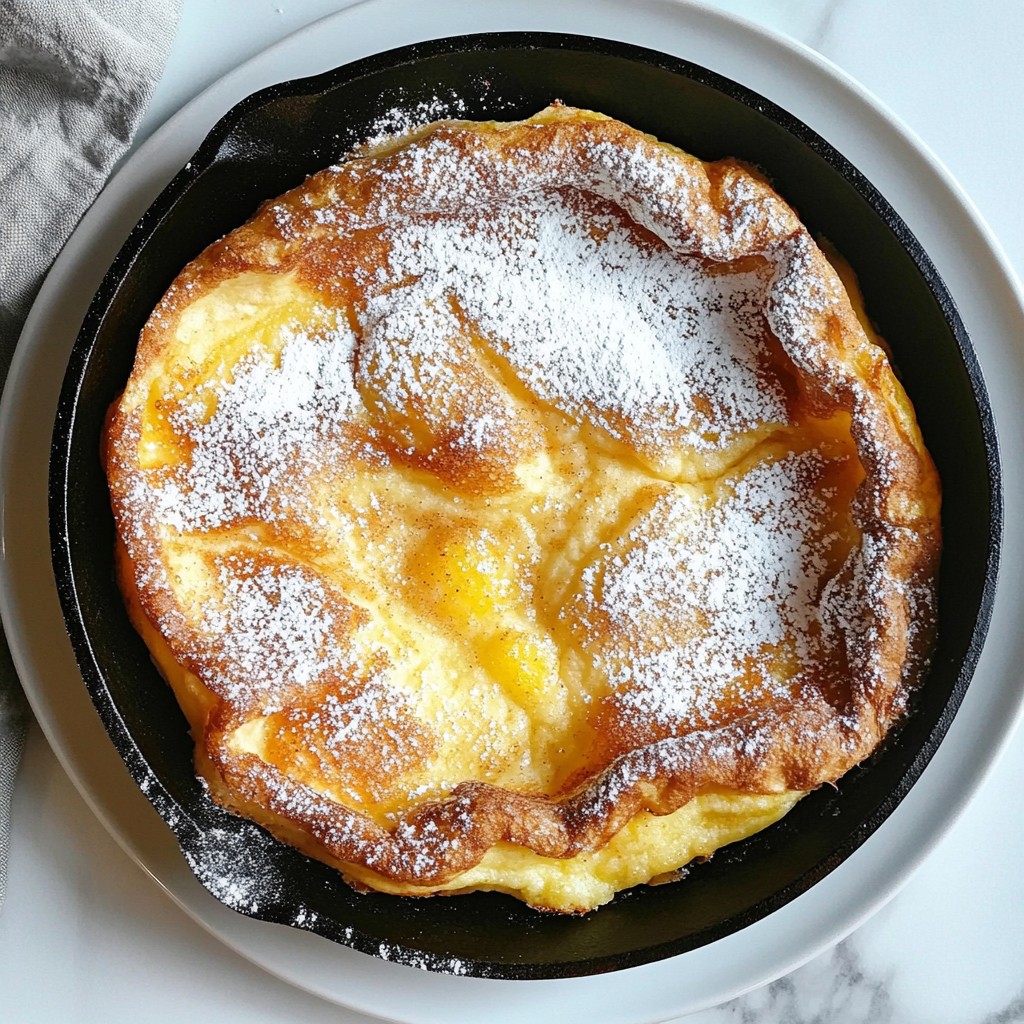 Cinnamon Sugar Dutch Baby Pancake Easy and Delicious
