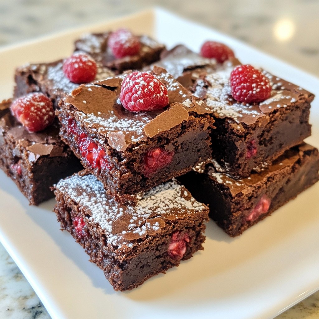 Raspberry Chocolate Chunk Brownies Simple and Delicious