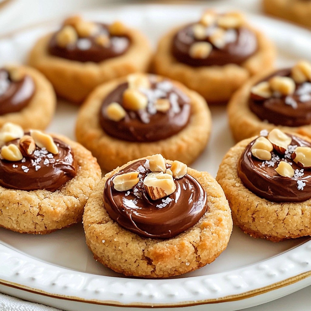 Chocolate Hazelnut Thumbprint Cookies Delightful Treat