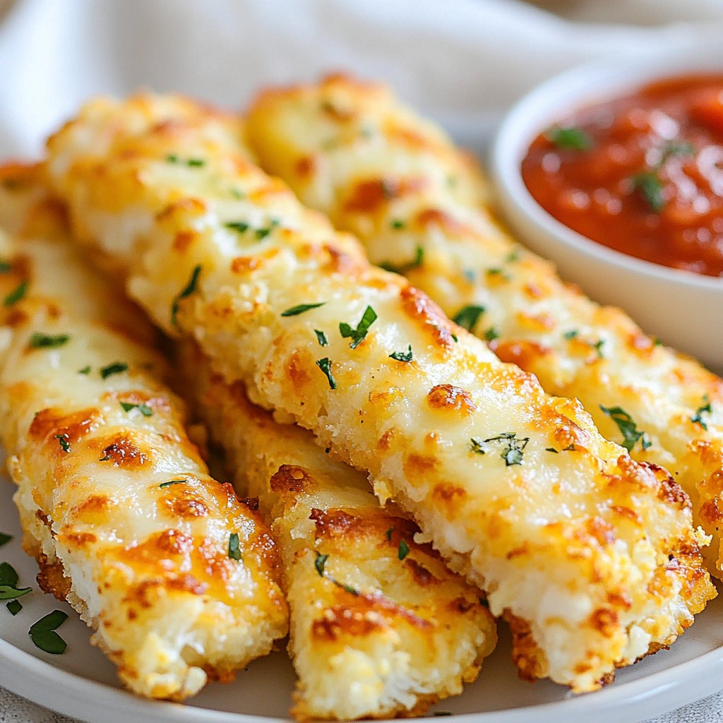Cheesy Cauliflower Breadsticks Quick and Tasty Recipe