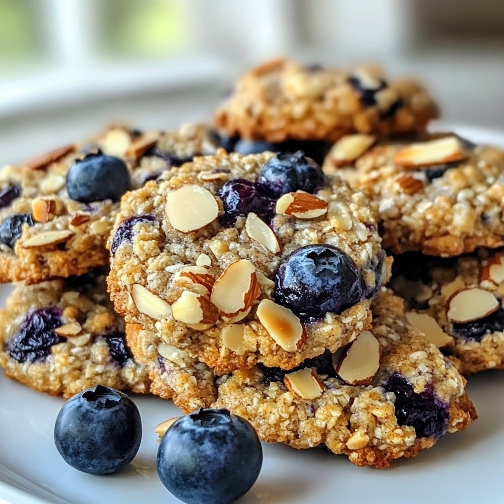 Blueberry Almond Breakfast Cookies Healthy and Tasty