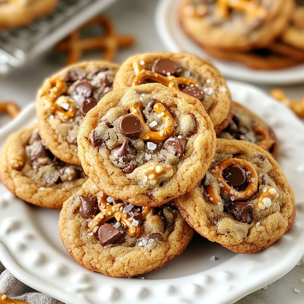 Caramel Pretzel Chocolate Chip Cookies Delightful Treat