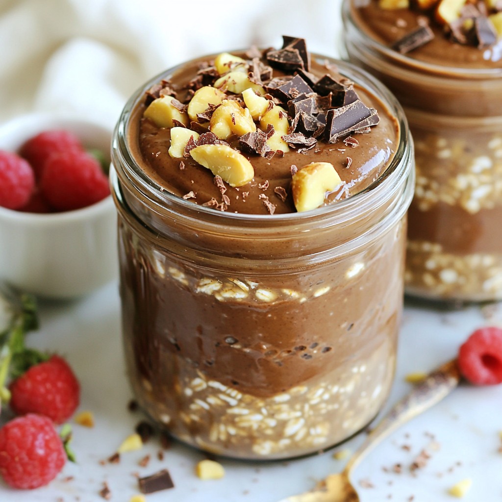 Hazelnut Mocha Overnight Oats Tasty and Easy Recipe