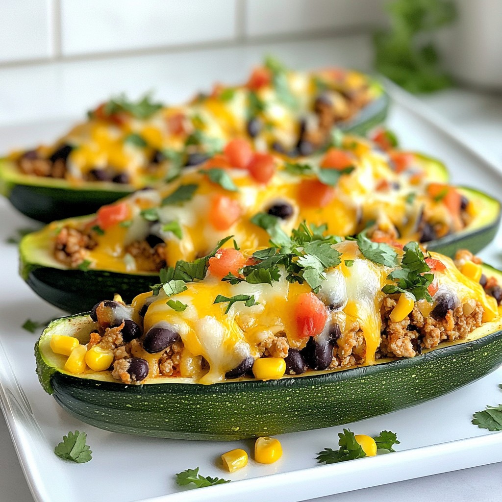 Cheesy Taco Stuffed Zucchini Boats Tasty and Easy Recipe