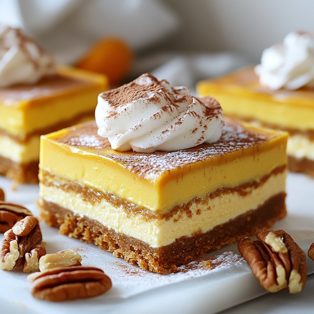 Pumpkin Spice Cheesecake Bars Delightful Fall Treat