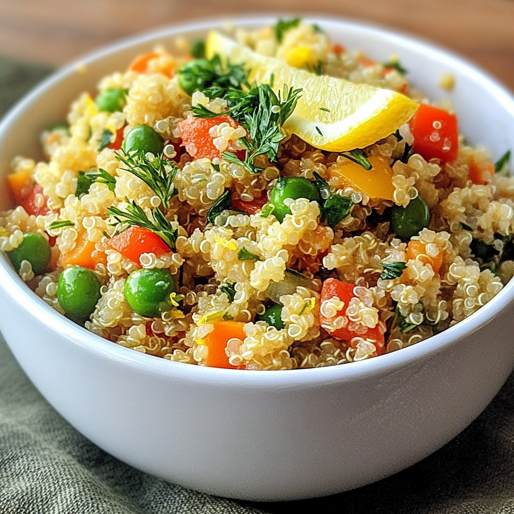 Lemon Herb Quinoa Pilaf Flavorful and Nutritious Dish
