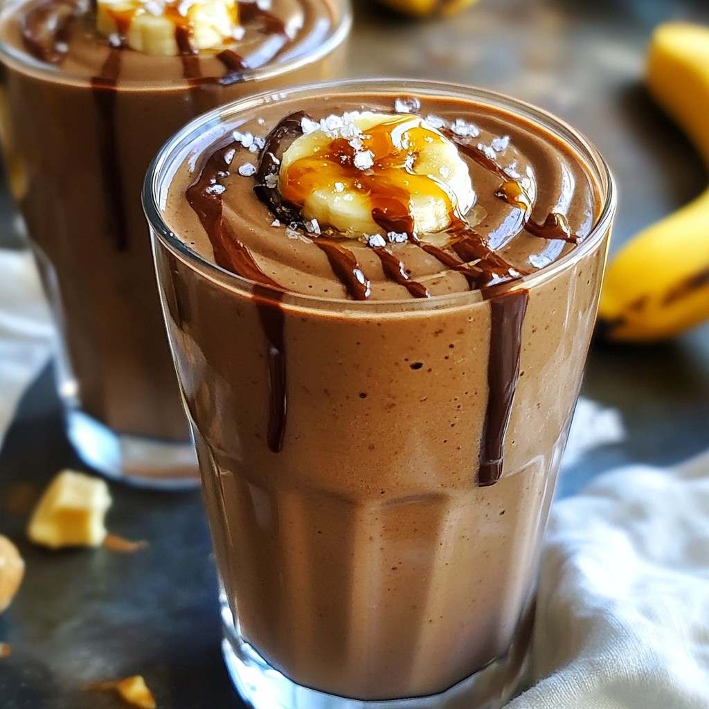Chocolate Peanut Butter Banana Smoothie Delightful Recipe