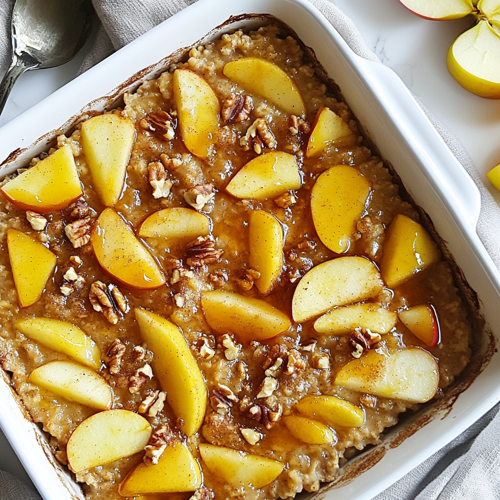 Apple Cinnamon Oatmeal Bake Comforting Breakfast Recipe