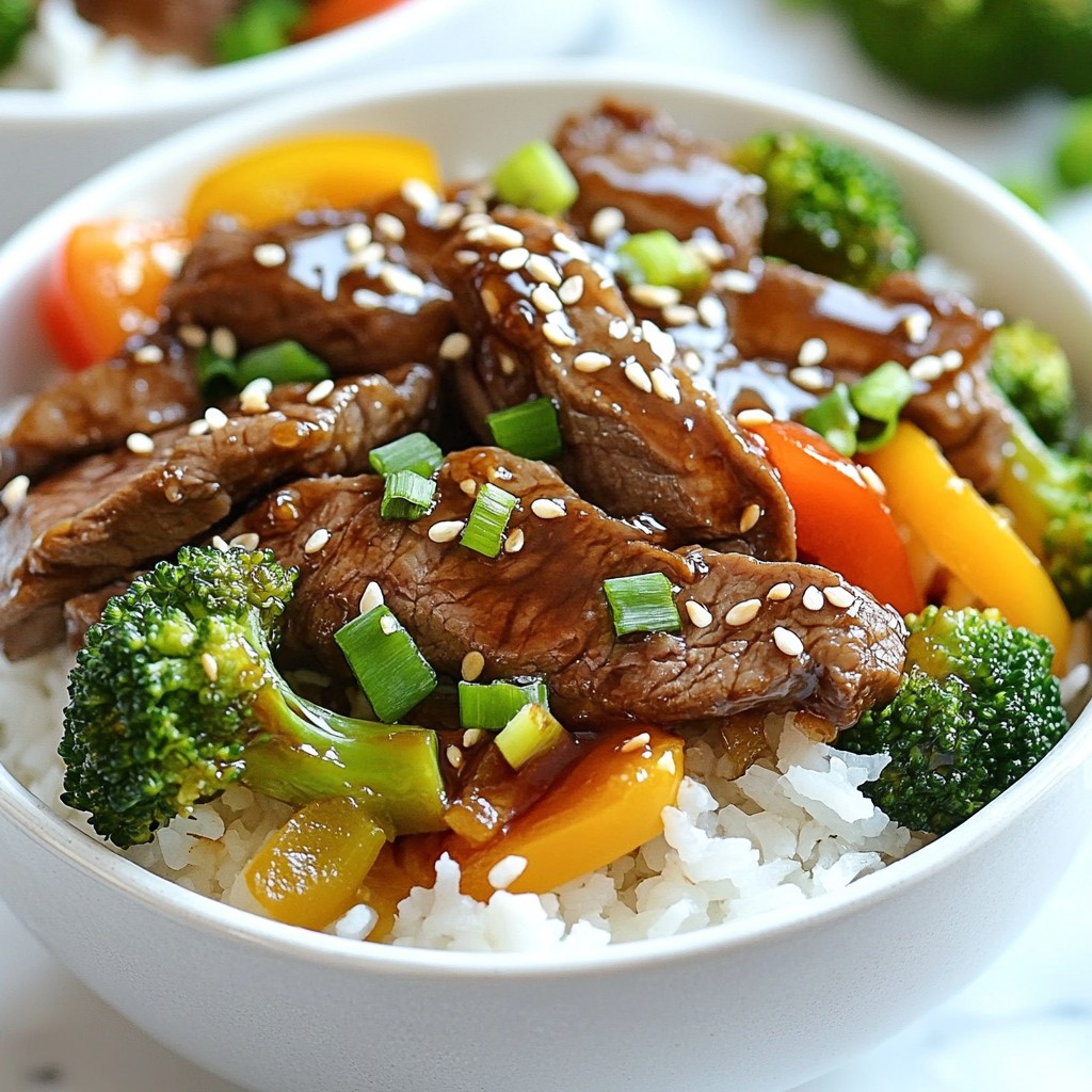 Teriyaki Beef Rice Bowls Flavorful and Easy Recipe