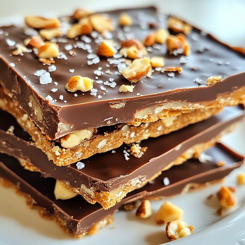 Chocolate Covered Graham Cracker Toffee Delightful Treat
