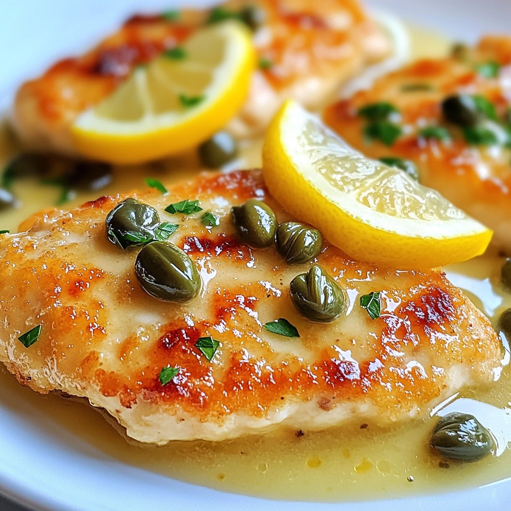 Creamy Lemon Chicken Piccata Flavorful Dinner Idea