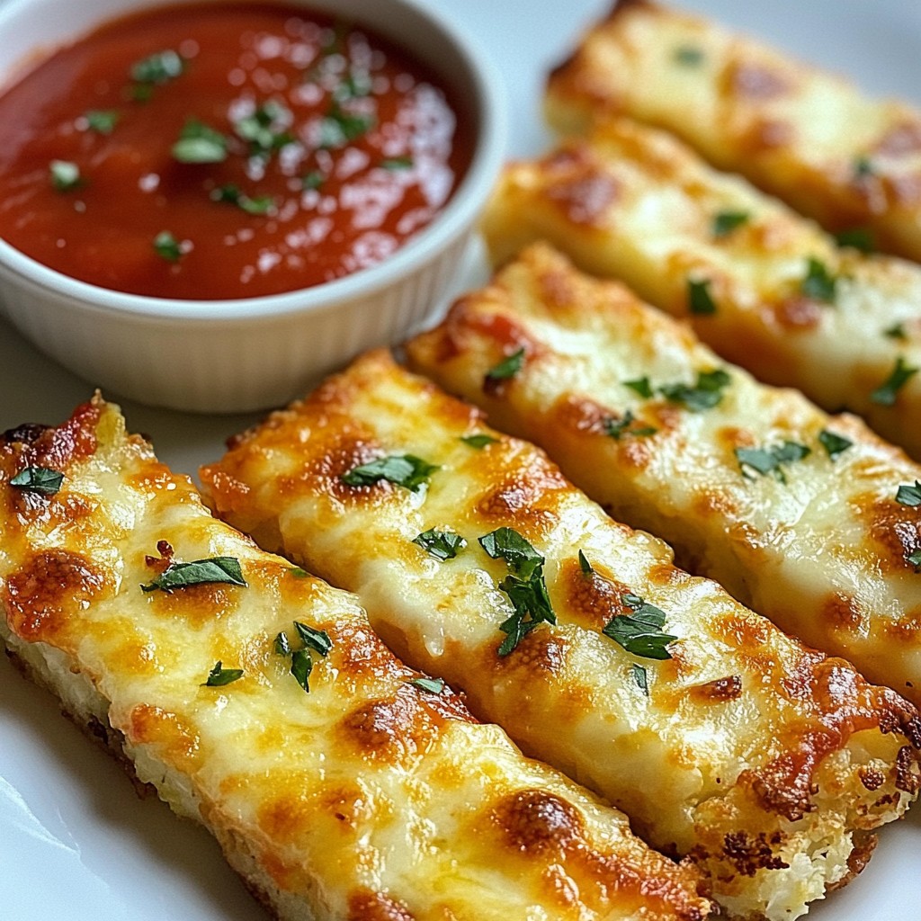 Cheesy Cauliflower Breadsticks Easy and Flavorful Snack