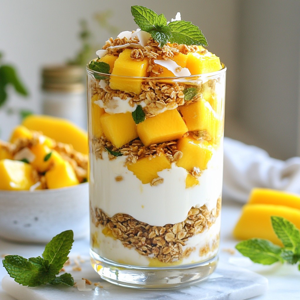 Mango Coconut Yogurt Parfait Tasty and Healthy Treat