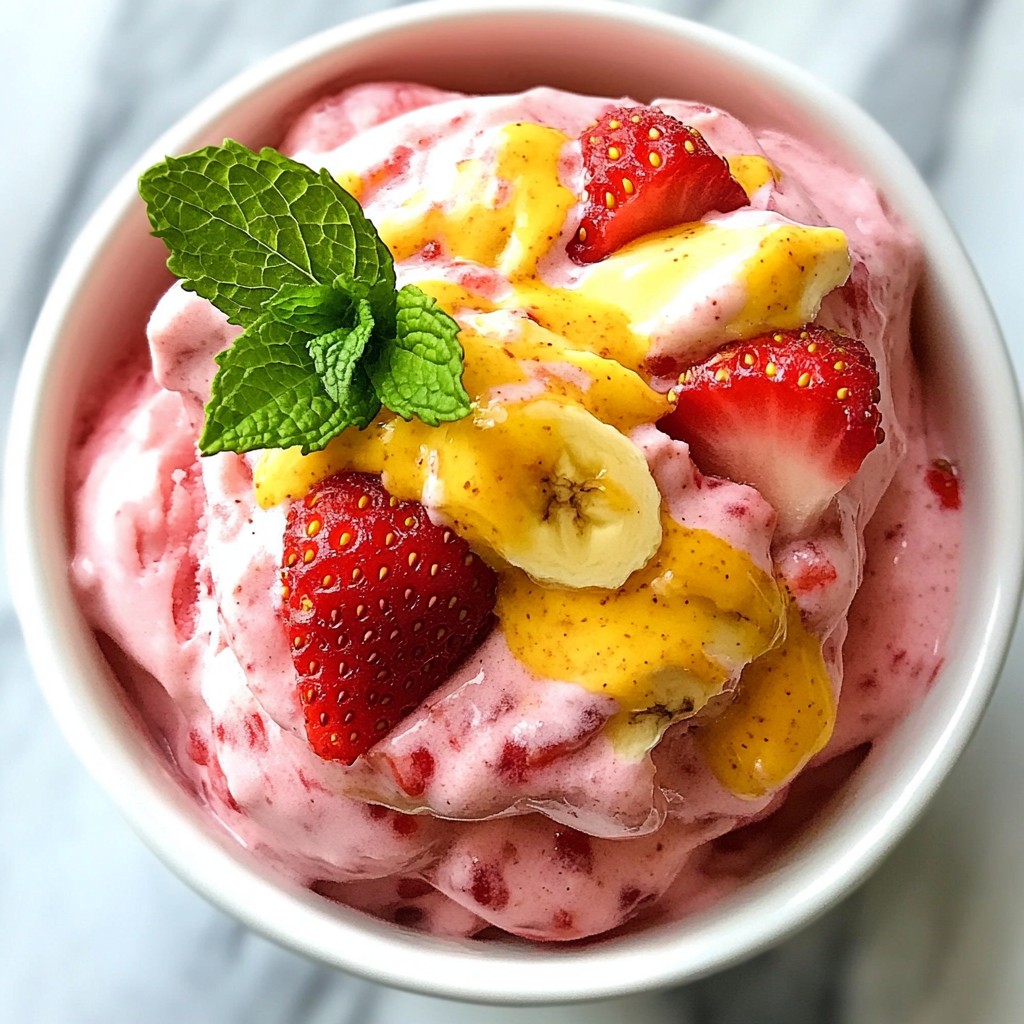 Strawberry Banana Nice Cream Simple and Tasty Treat