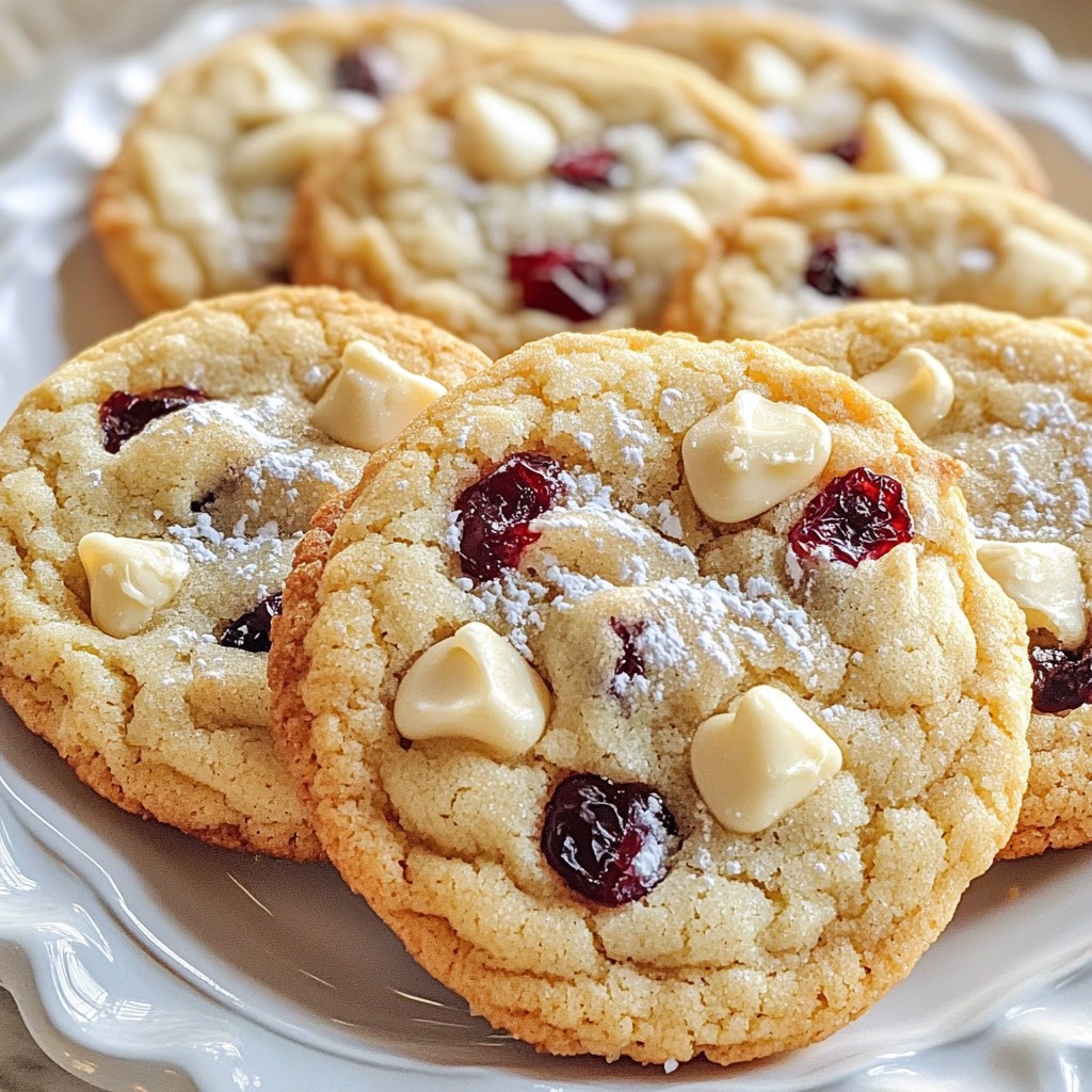 White Chocolate Cranberry Cookies Irresistible Treat