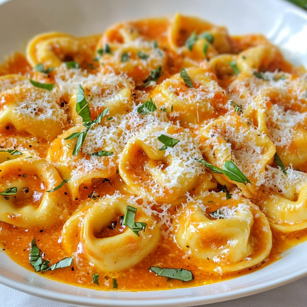 Creamy Tomato Basil Tortellini Quick and Simple Recipe