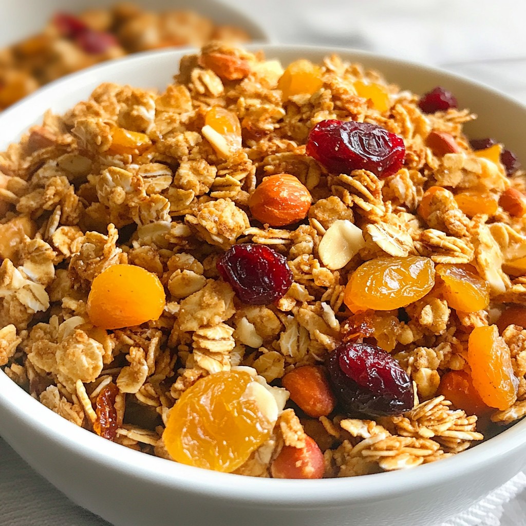 Peanut Butter Honey Granola for a Tasty Snack