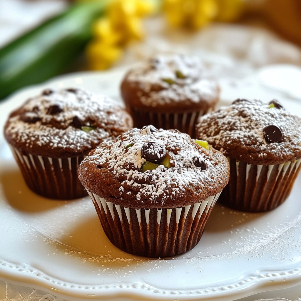 Chocolate Chip Zucchini Muffins Simple and Tasty Treat