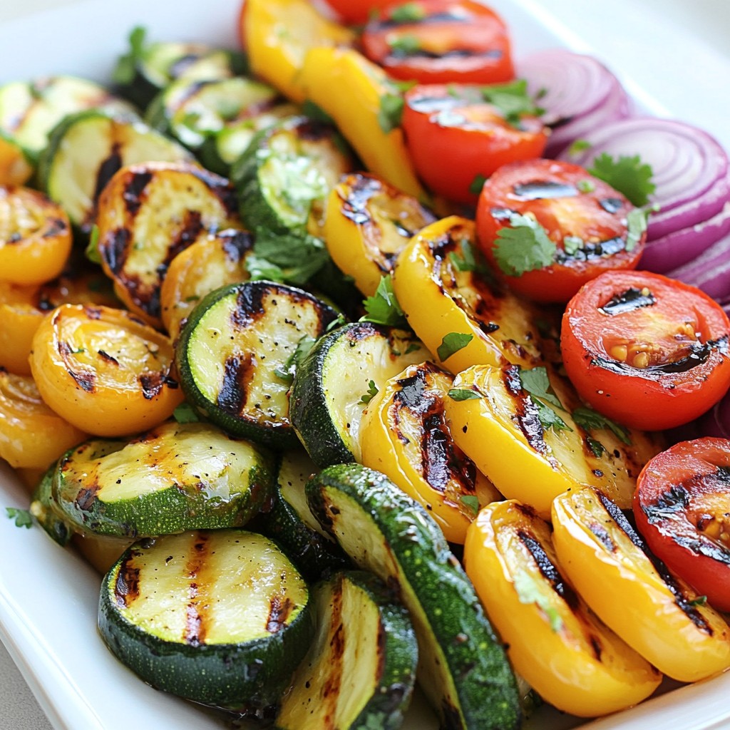 Honey Lime Grilled Vegetables Tasty Summer Dish