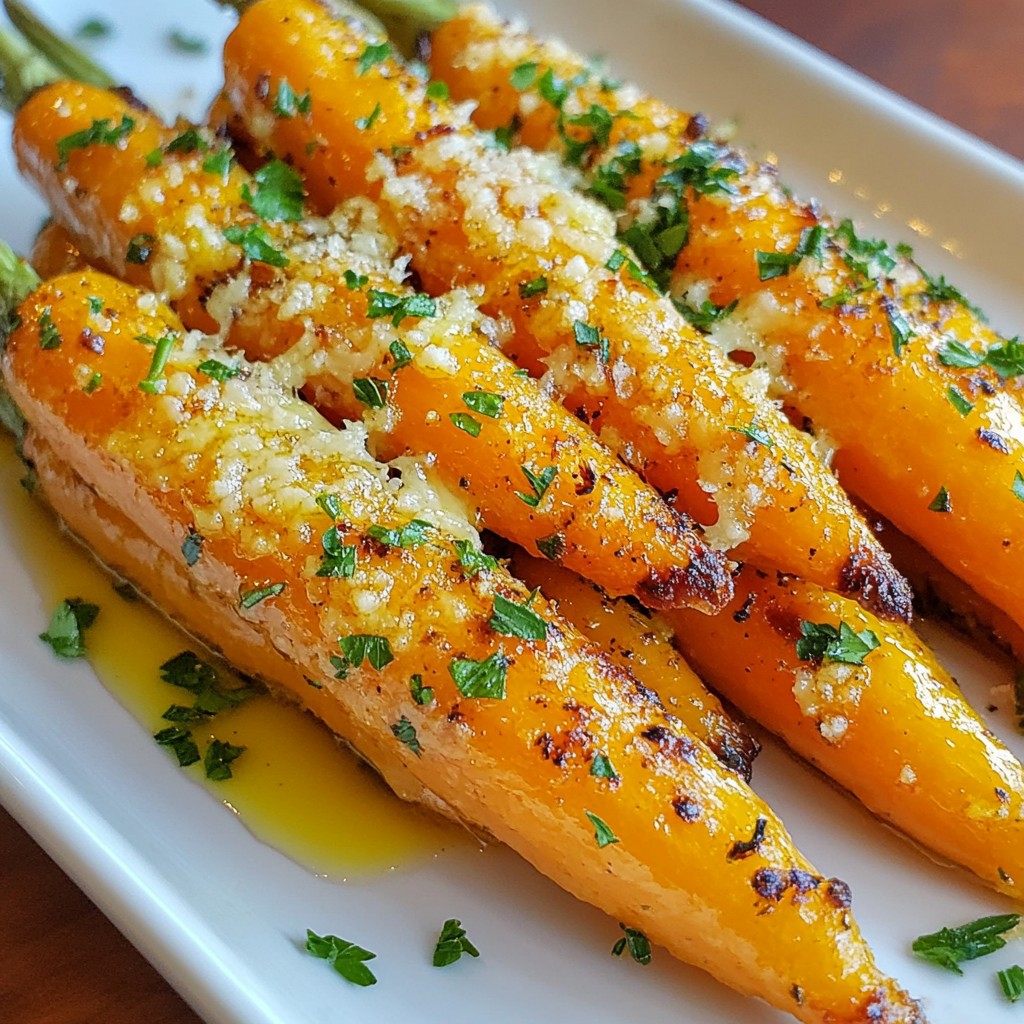 Garlic Parmesan Roasted Carrots Flavorful Side Dish