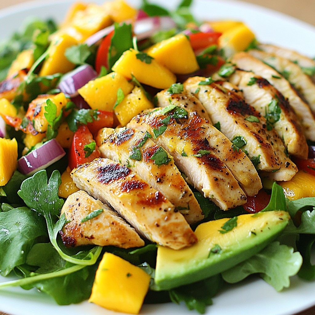 Mango Avocado Chicken Salad Flavorful and Fresh Meal