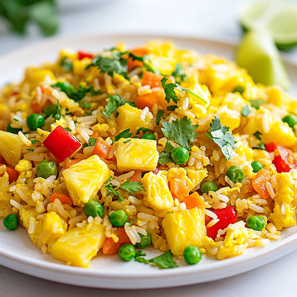 Tropical Pineapple Fried Rice Flavorful Delight Today