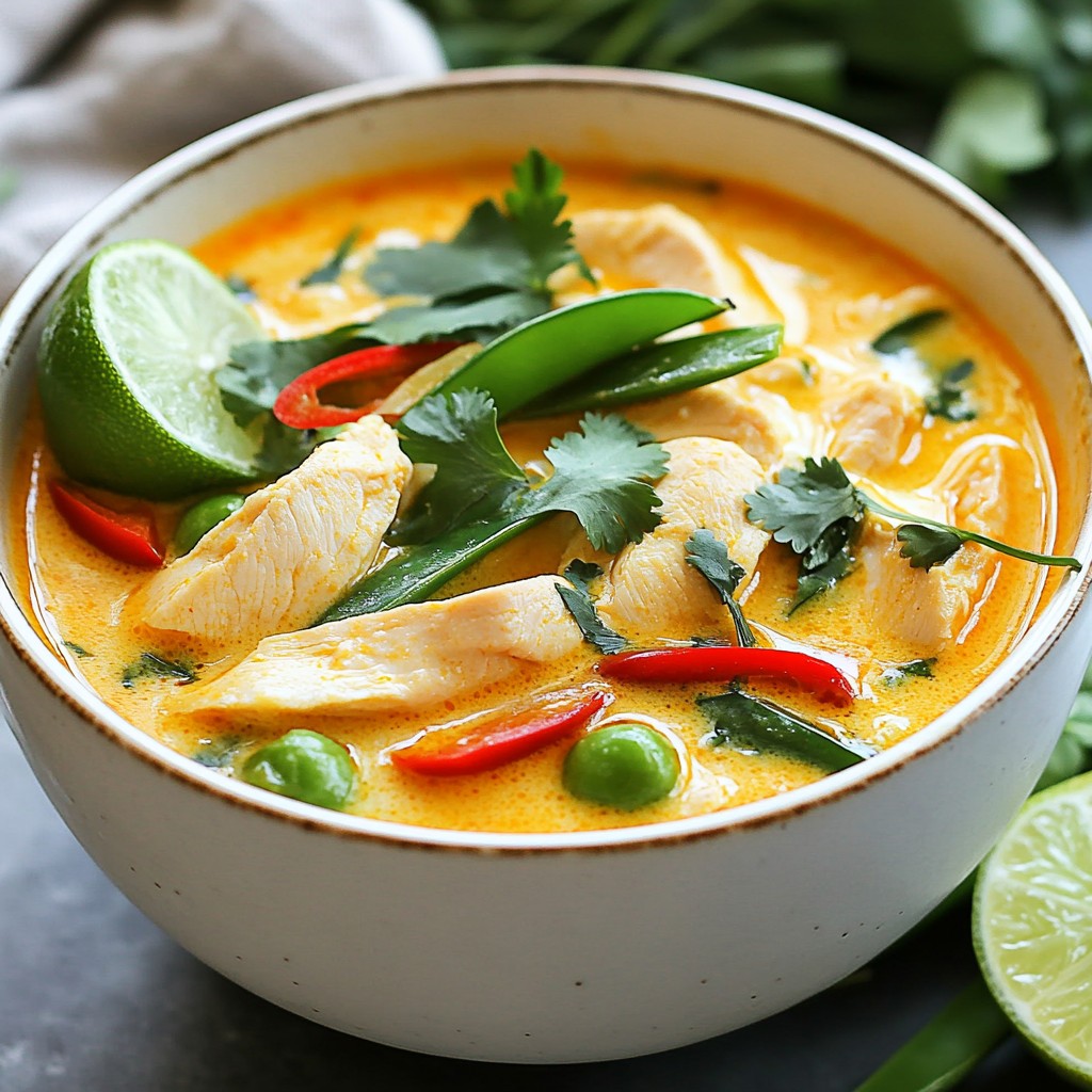 Thai Coconut Chicken Soup Simple and Flavorful Dish