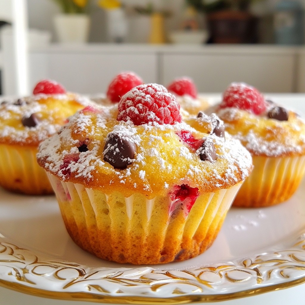 Raspberry Chocolate Chip Muffins Quick and Easy Recipe