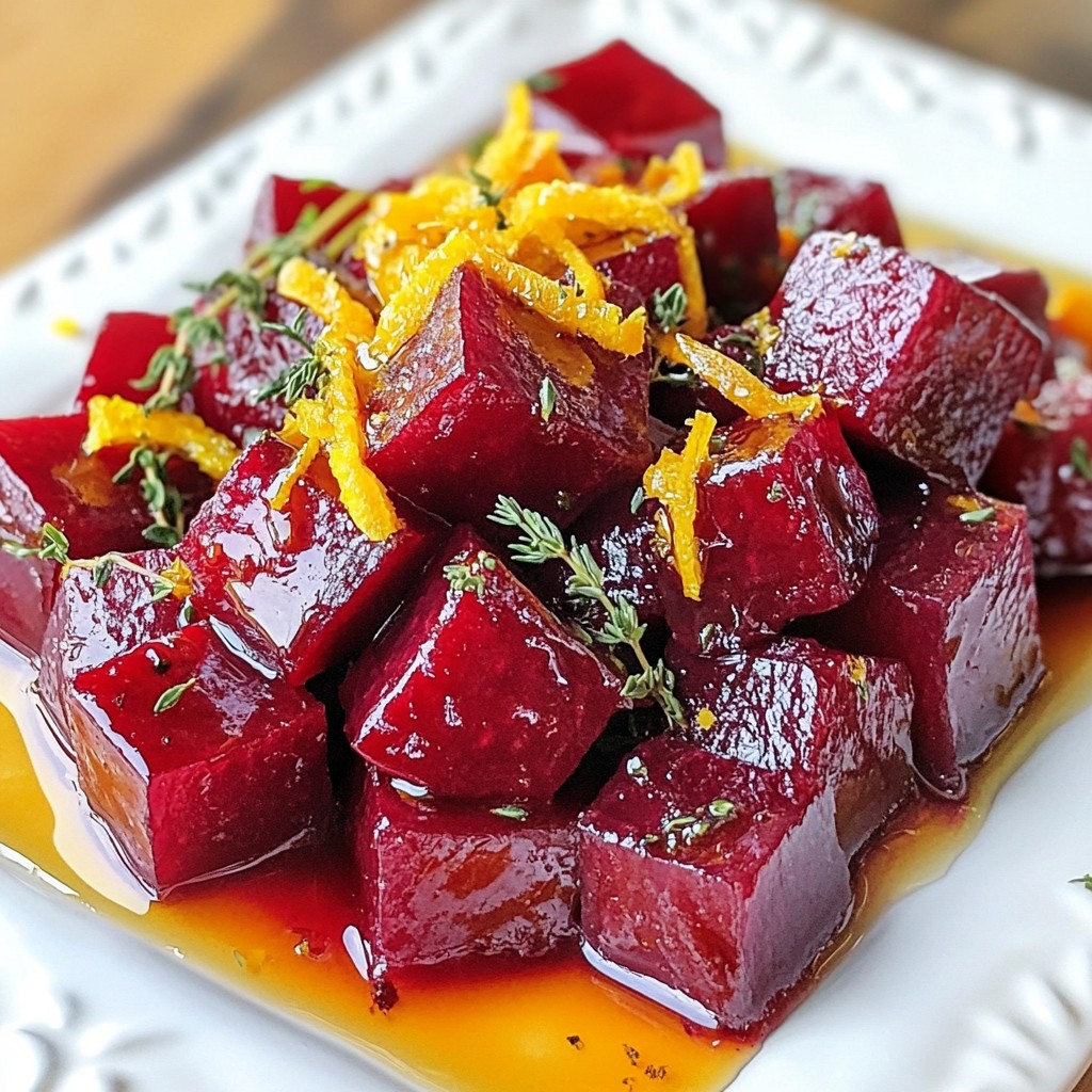 Orange Glazed Roasted Beets Rich and Flavorful Treat