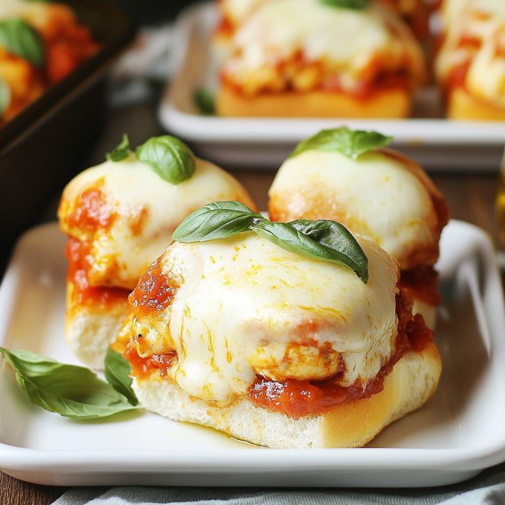 Chicken Parmesan Sliders Flavorful and Easy Delight