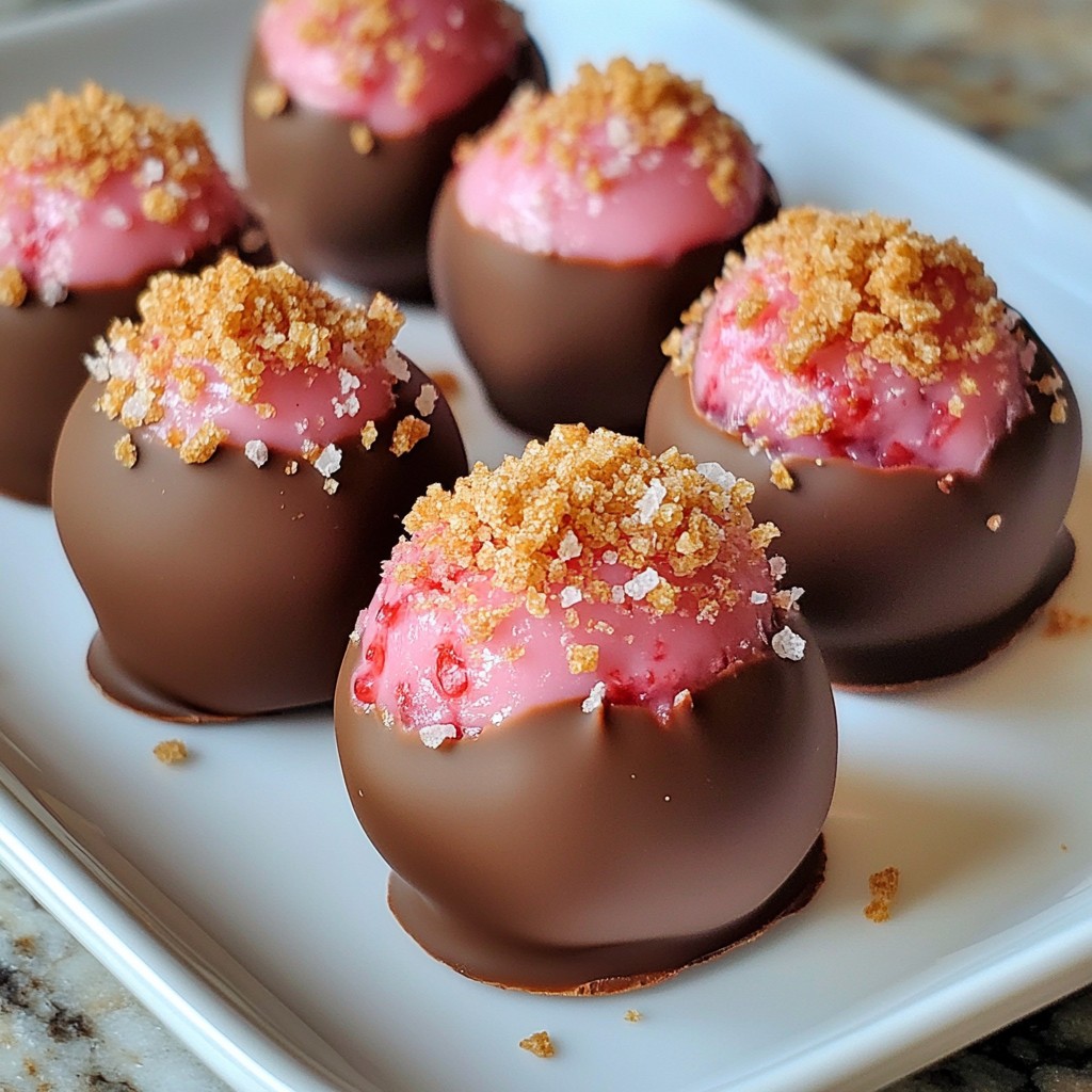Chocolate Covered Strawberry Truffles Delightful Treat