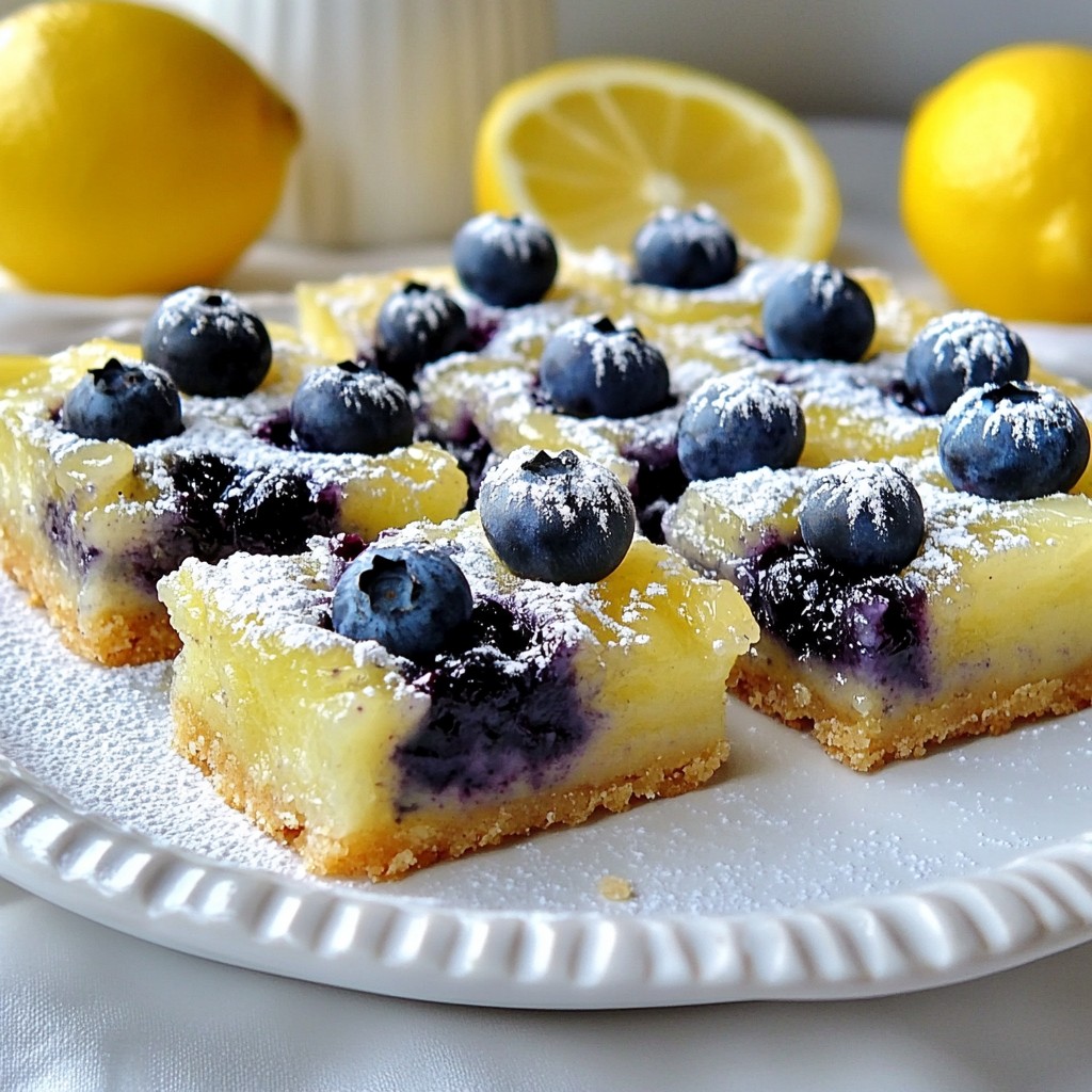Blueberry Lemonade Bars Tangy and Refreshing Treat